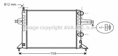AVA QUALITY COOLING ol2257 -  Радиатор, охлаждение двигателя